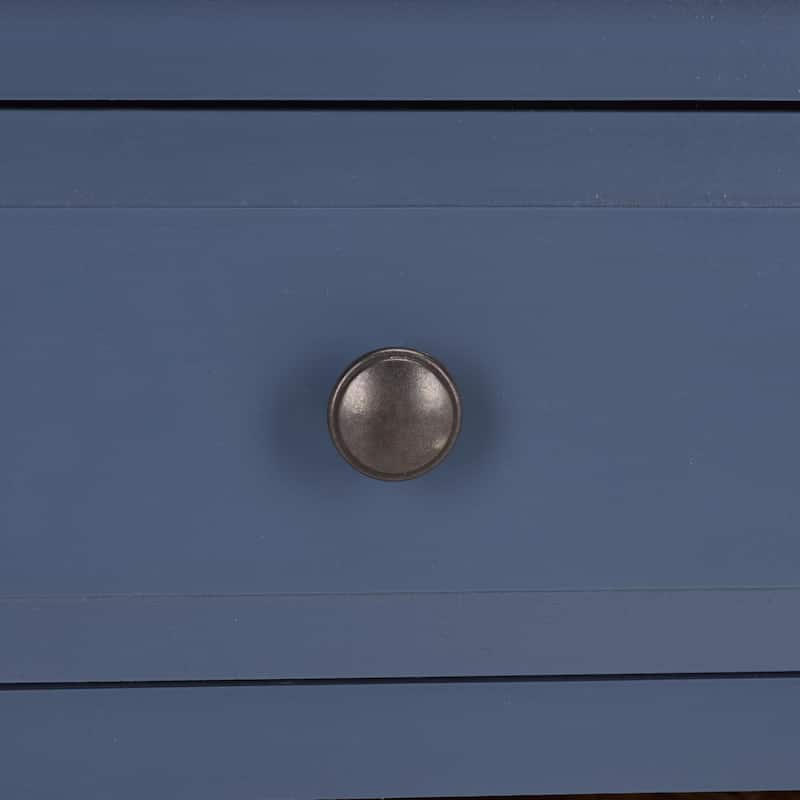 SAFAVIEH Helma Distressed Black Drawer Storage Side Table - 15" x 11.8" x 27.6" - 15"W x 12"D x 26"H