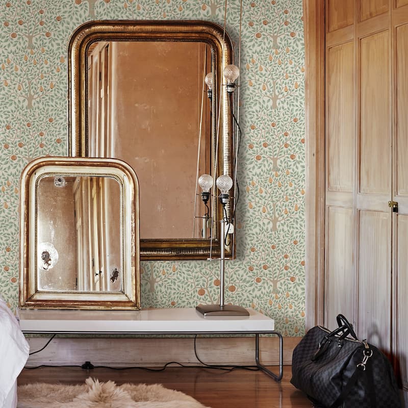 A-Street Prints Pomona Multicolor Fruit Tree Wallpaper