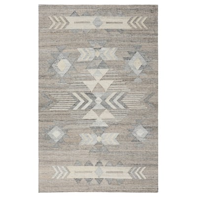 Alpena Indoor Outdoor Handwoven Gray Multi Area Rug by Kosas Home