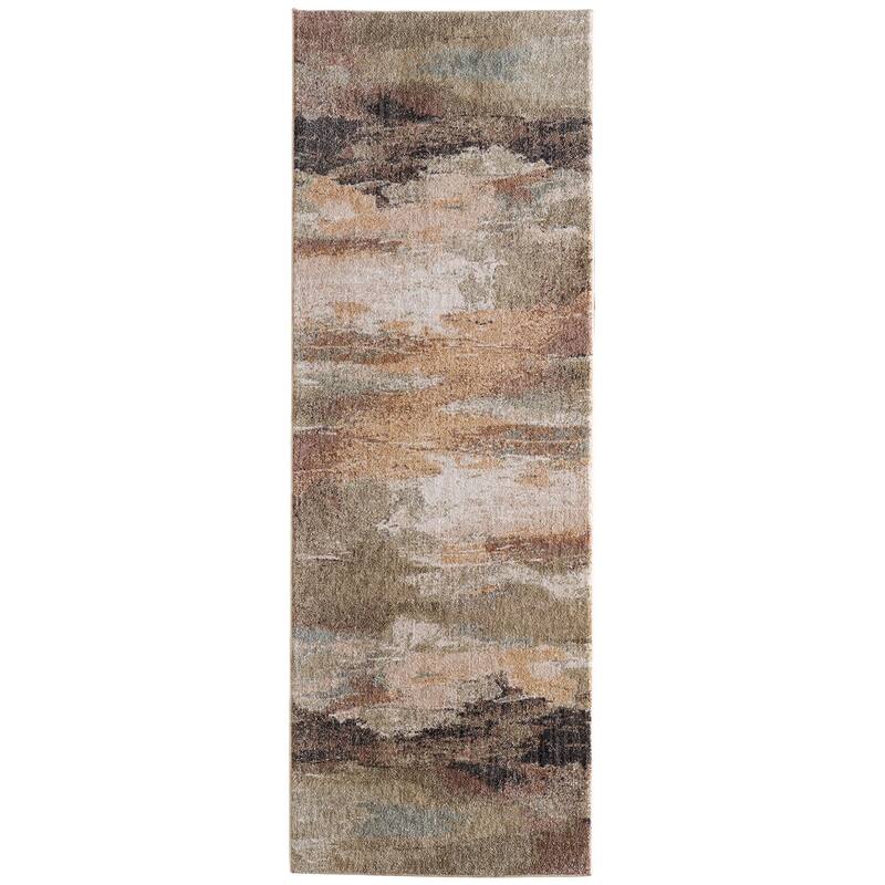 Grand Bazaar Stirling Machine Made Abstract Modern Area Rug