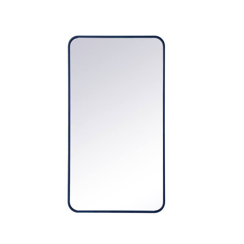Ezra Soft Corner Metal Rectangular Mirror