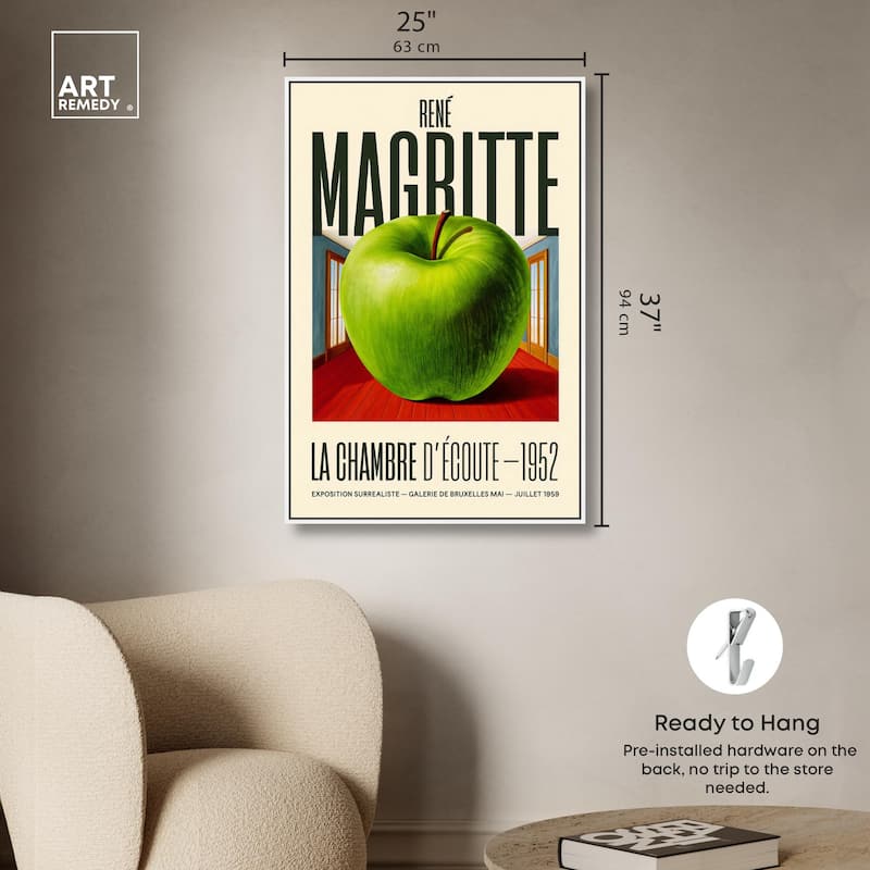 Magritte's Apple Room Canvas by Art Remedy