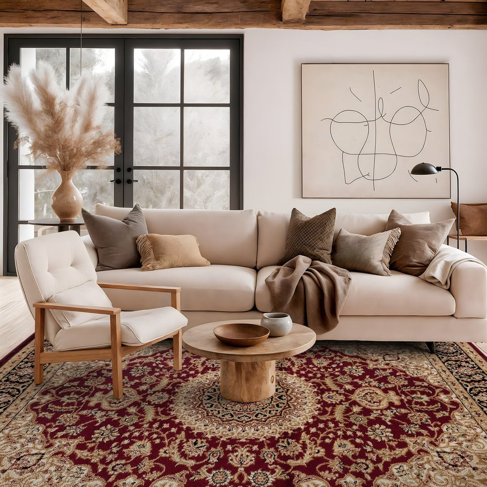 World Rug Gallery Traditional Oriental Medallion Area Rug