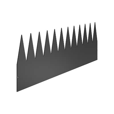 6 Pack Galvanized Steel Landscape Edging Border Kit Garden Edging with Spikes and Clips - 40 x 8 x 0.06 in