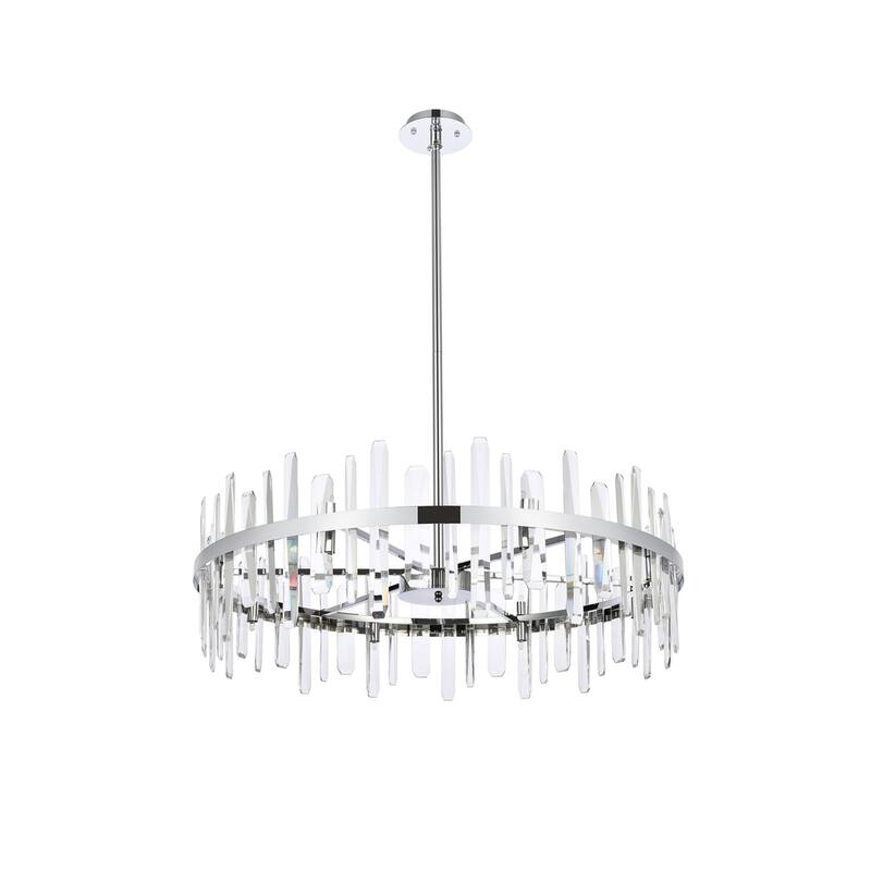 Indigo Home 36 inch crystal round chandelier