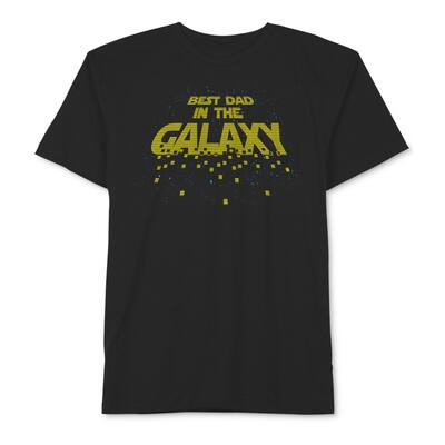 Hybrid Mens Best Dad Graphic T-Shirt,, Black, Small