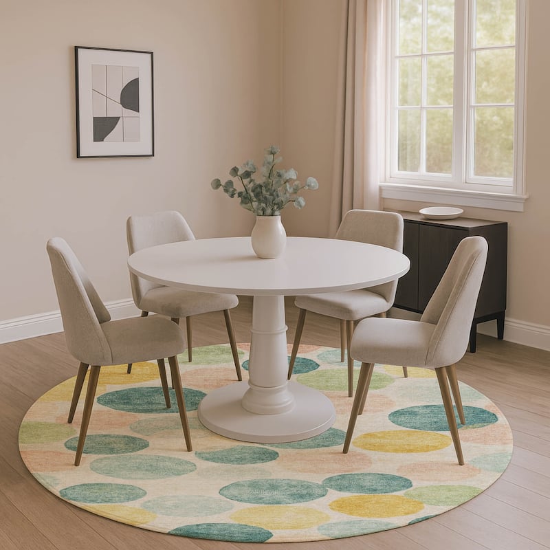 Premium Washable Super Soft Mayfield Rug - Teal - 8' x 8'