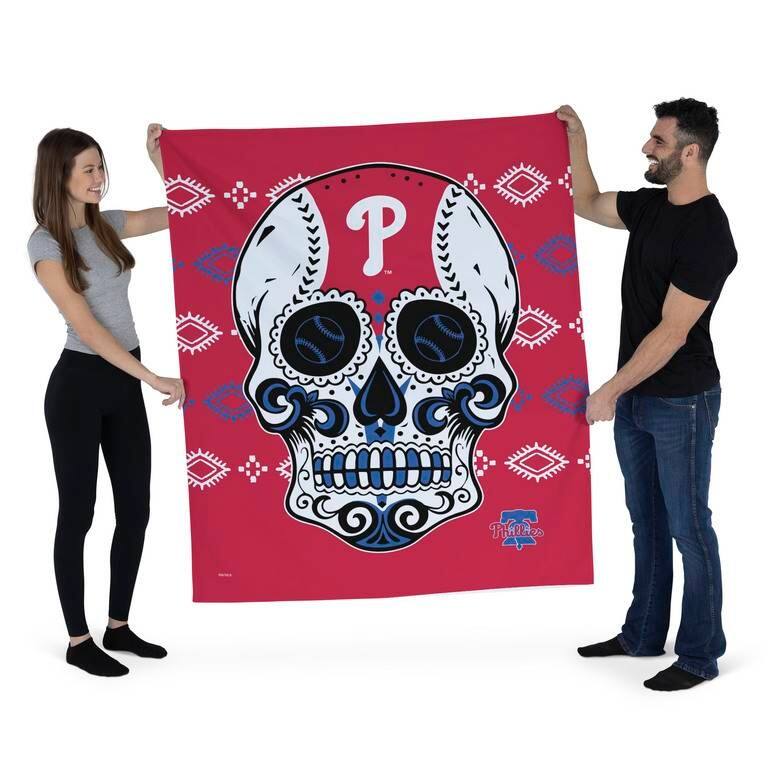 MLB Candy Skull Printed Wall Hanging