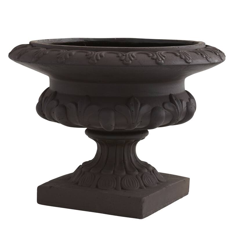 17.25" Iron finish Decorative Outdoor Urn