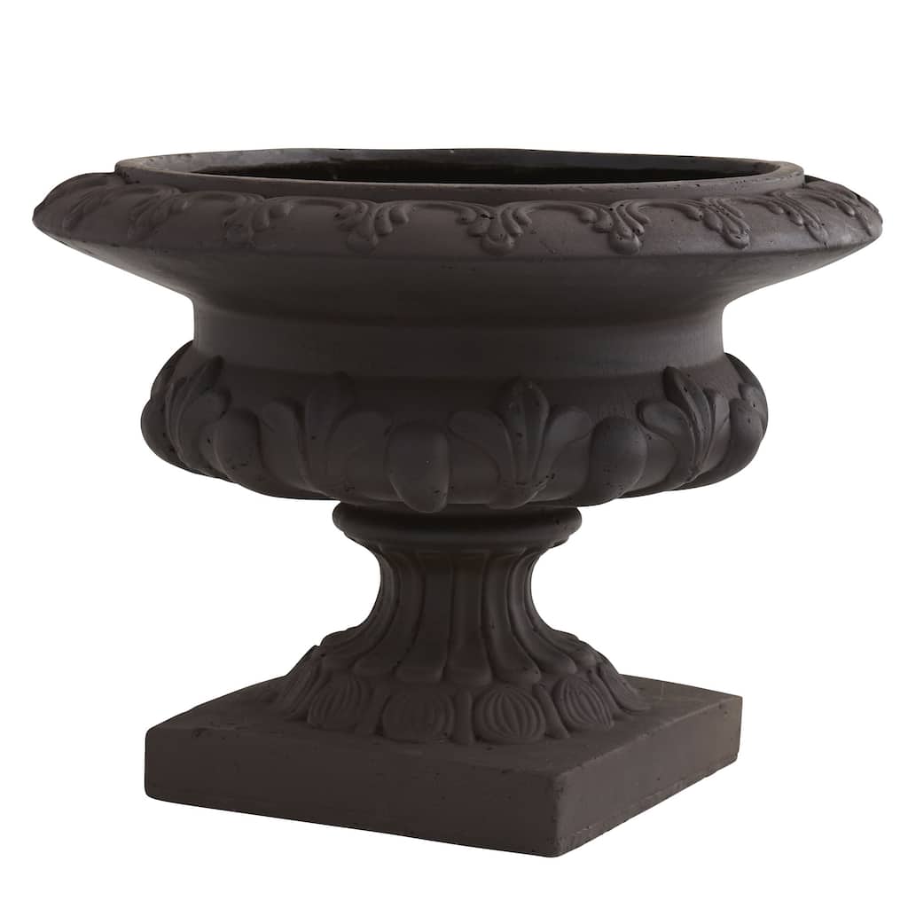 17.25" Iron finish Decorative Outdoor Urn