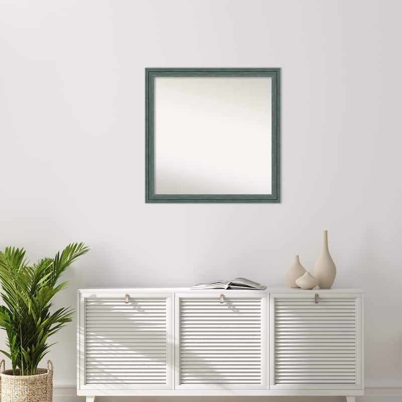 Upcycled Non-Beveled Wood Framed Wall Mirror