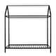 preview thumbnail 4 of 12, Twin Black Metal House Bed Frame - Floor Bed for Kids, No Box Spring Needed