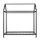 preview thumbnail 4 of 12, Twin Size Metal House Bed Frame for Kids, Adjustable Platform Bed with Slats, No Box Spring Needed, Creative Playhouse Design