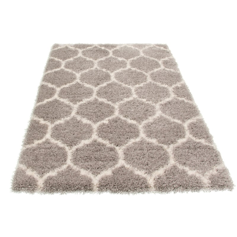ECARPETGALLERY Agadir Trellis Moroccan Shag Rug