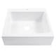 preview thumbnail 2 of 9, Parker Crisp White Fireclay 26" Single Bowl Quick-Fit Drop-In Farmhouse Apron Kitchen Sink (1 Hole) and Drain