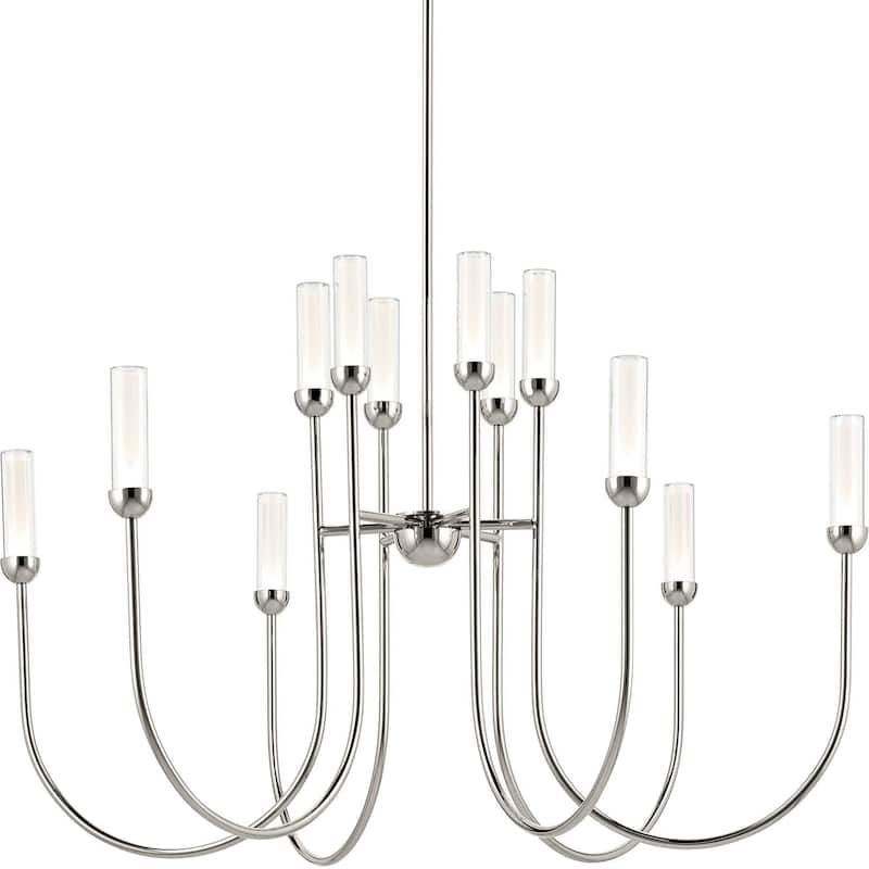 Kichler 52759LED Moraine 40" Wide LED Chandelier - Polished Nickel