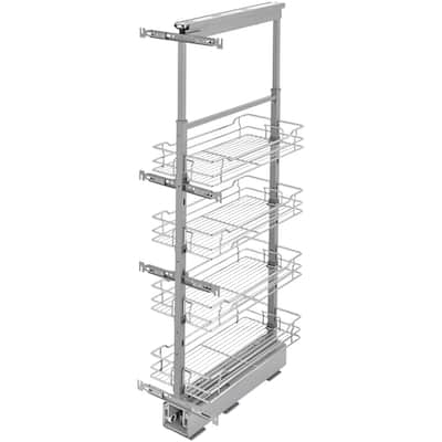 Rev-A-Shelf 5700 Series 44-51 Inch Adjustable Height Pull Out 4 Tier