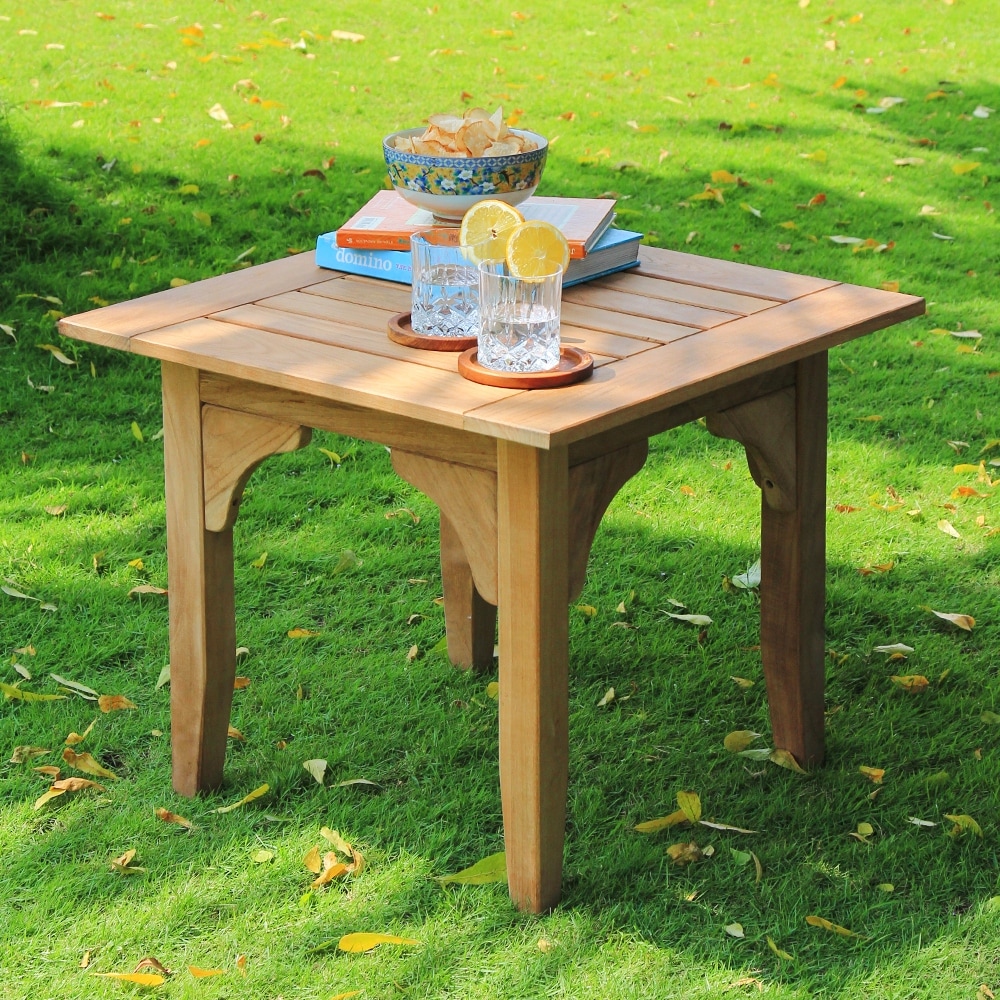 Cambridge Casual Leon Teak Outdoor Side Table