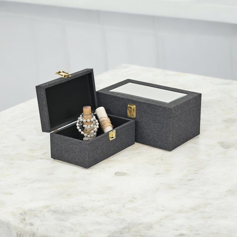 Canter Isle Linen Decorative Box Set
