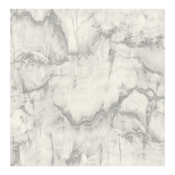 Aura Silver Marble Wallpaper - 20.5 x 396 x 0.025. Opens flyout.