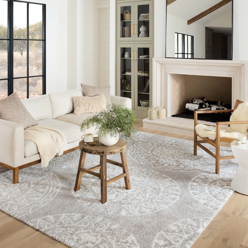 Alexander Home Kazi Geometric Shag Area Rug