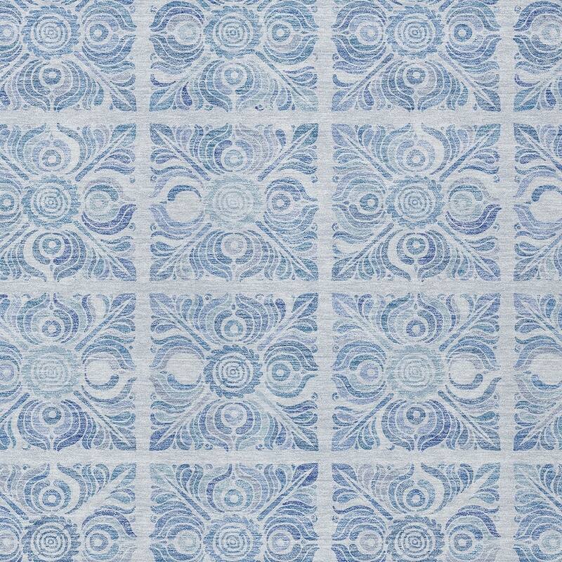 HomeRoots Medallion Transitional Rectangle Outdoor Rug