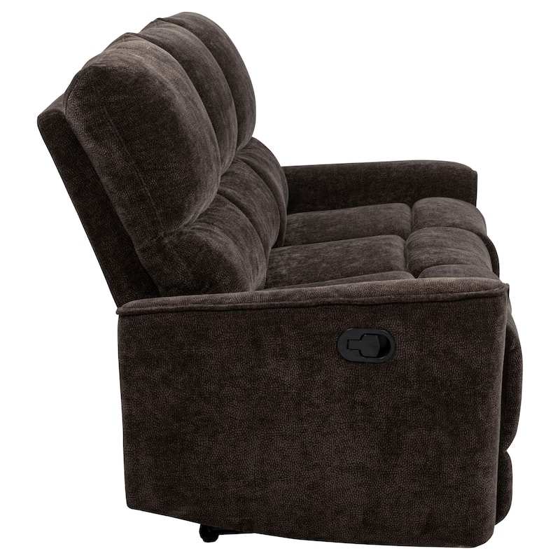 Navarro Chenille Upholstered Reclining Sofa - 79.25" x 37.75" x 40.25"