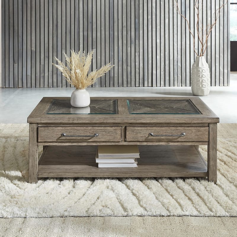 Liberty Furniture Skyview Lodge Cocktail Table, End Tables - Various Options - Cocktail Table