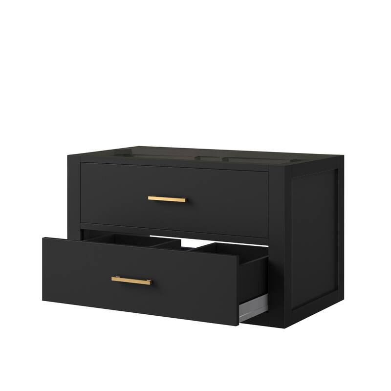 Castor Bath Vanity No Top, No Faucet, No Mirror