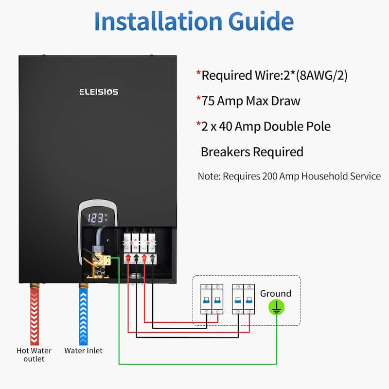 Electric Tankless Water Heater,240V Electric Water Heater,18kW Tankless Water Heater：Your Gateway to Instant Comfort