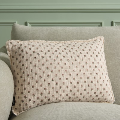 SAFAVIEH Home Armas 14 x 20-inch Multi Color Cotton Lumbar Pillow