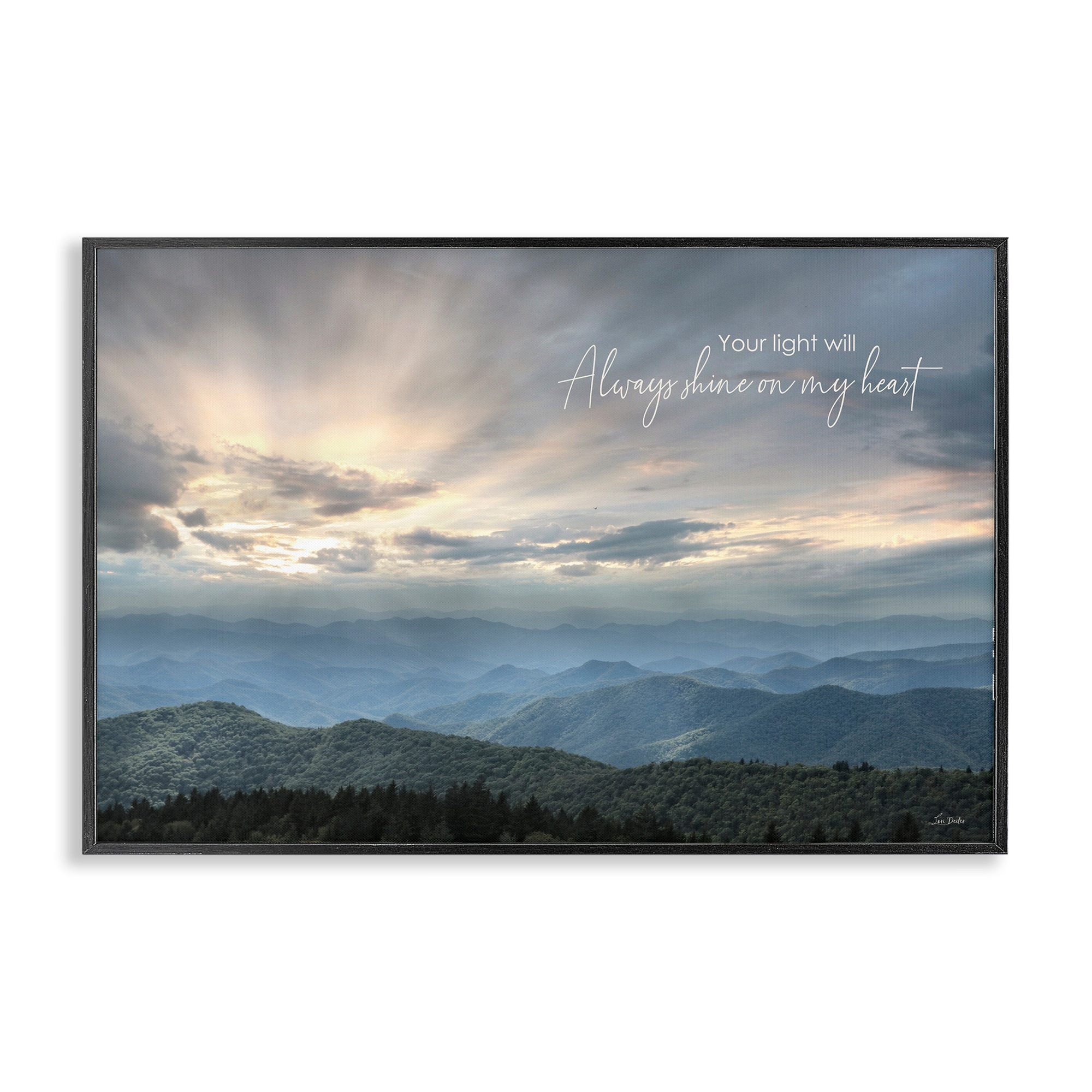 Stupell Light Will Always Shine Landscape Framed Giclee Art Design By Lori Deiter