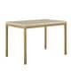 preview thumbnail 2 of 6, Darcy Gold with Faux Marble Top Dining Table by iNSPIRE Q Bold