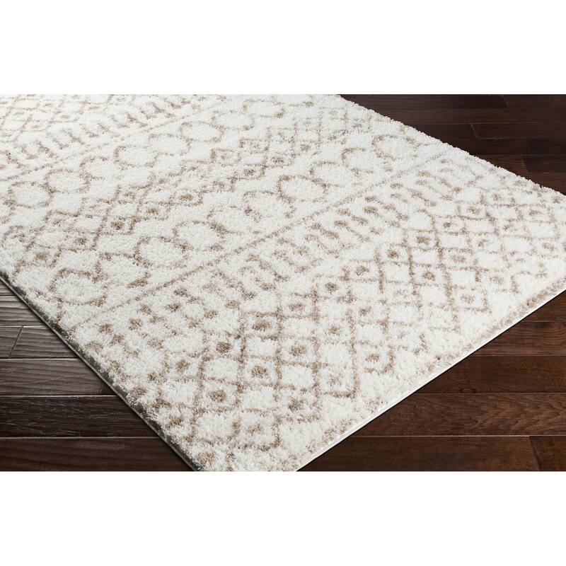 Livabliss Aliyah Shag Moroccan Tribal Area Rug