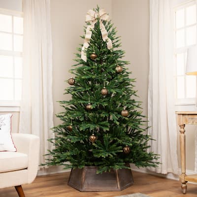 Real Touch™️ Two-Tone River Deer Pine Full Artificial Christmas Tree - 6.5' - Unlit