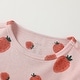 preview thumbnail 2 of 2, 100% Organic Cotton Toddler Summer 2 Piece short sleeve Pajama Set - Pink Strawberry