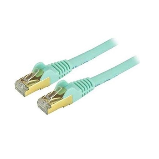 Shop Startech.Com 10 Ft Aqua Cat6a / Cat 6A Shielded ...