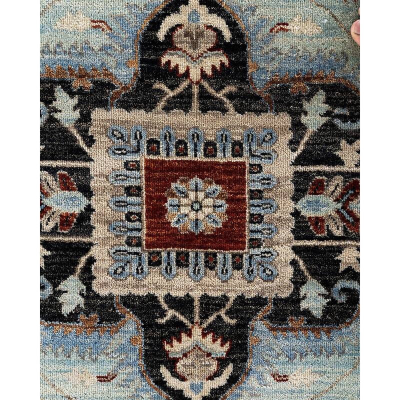 Ikat One-of-a-Kind Hand-Knotted Area Rug, Red - 8' 0" x 10' 4"