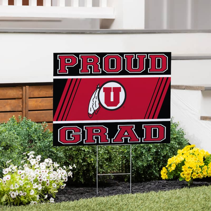 University of Utah 24" x 18" Graduation Coroplast Outdoor Yard Sign