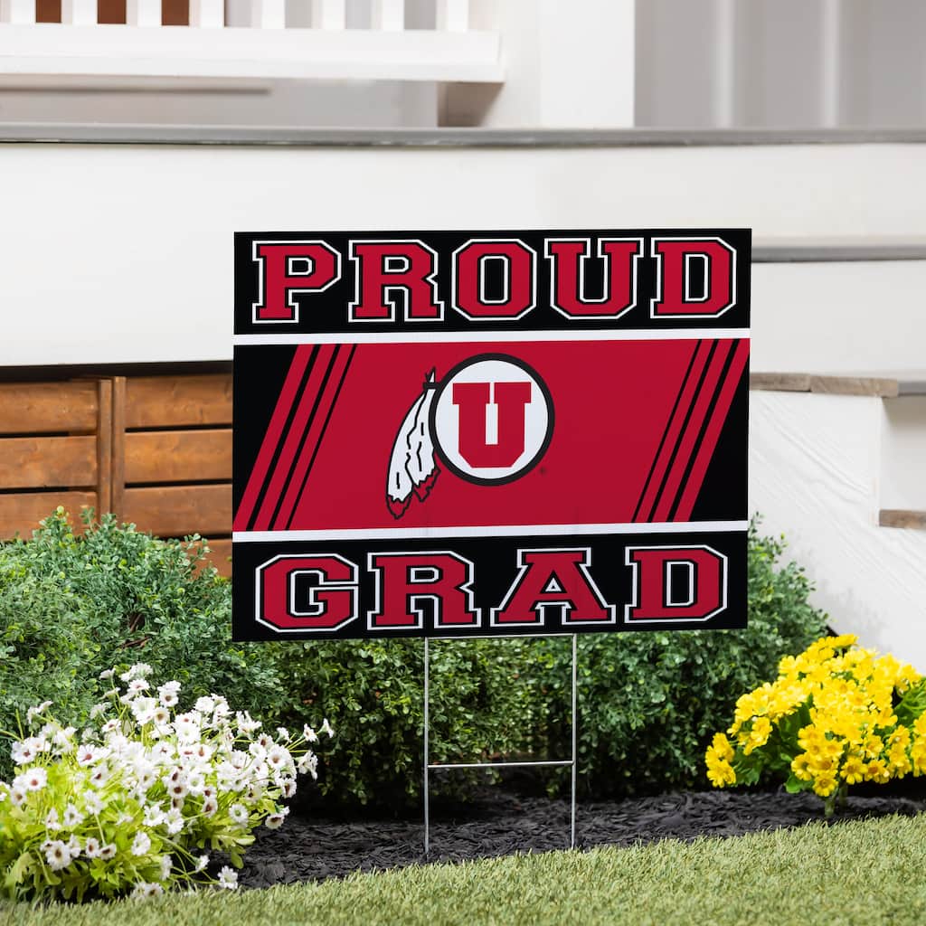 University of Utah 24" x 18" Graduation Coroplast Outdoor Yard Sign