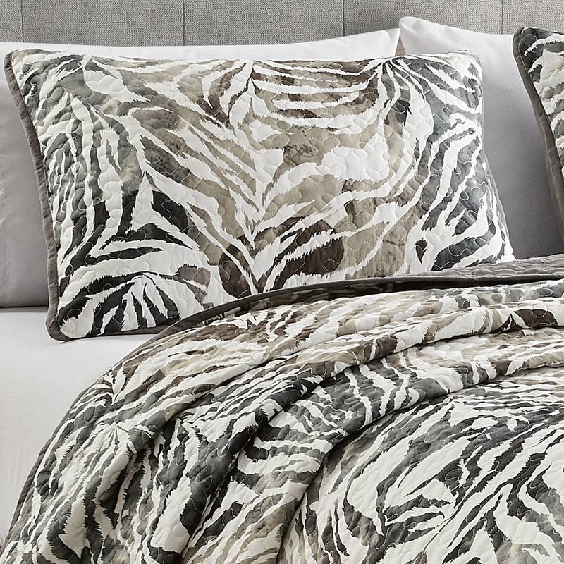 Shatex Alley 3 piece Lightweight Bedspread set,Oversized Reversible Quilt set,Bedding Comforter Set