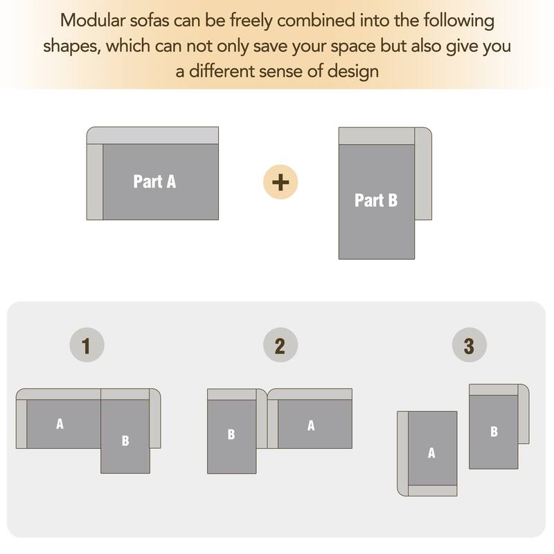 Modern Modular Combination Living Room Sofa Set with Compact Compression and Upholstered Sofa Bed for Studios or Apartments