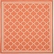 preview thumbnail 31 of 95, SAFAVIEH Courtyard Kailani Indoor/ Outdoor Waterproof Patio Backyard Rug 10' Square - Terracotta/Bone