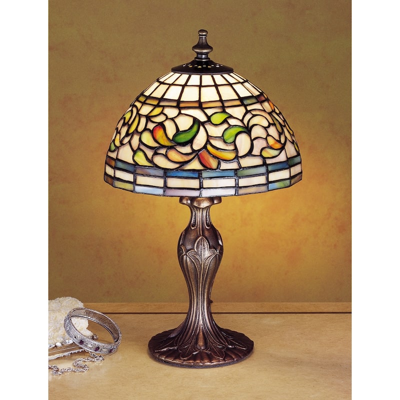 Meyda Tiffany Vintage Stained Glass / Tiffany Accent Table Lamp from - Tiffany Glass