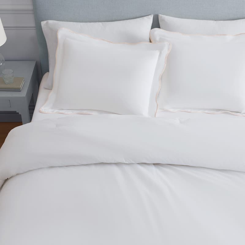 Martha Stewart Simple Scallop Cotton Comforter Set