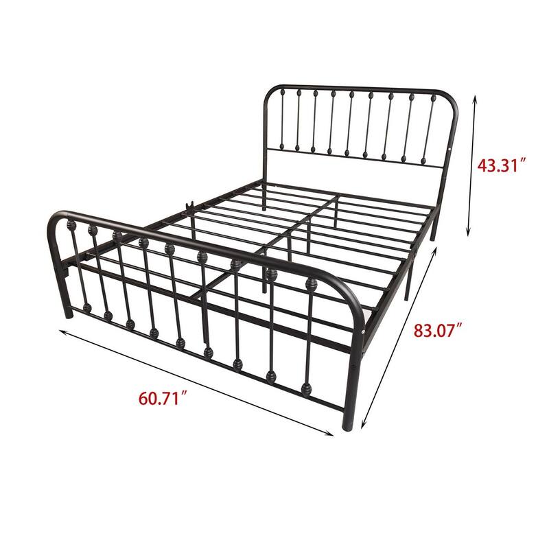 Alazyhome Sturdy Metal Platform Bed Frame