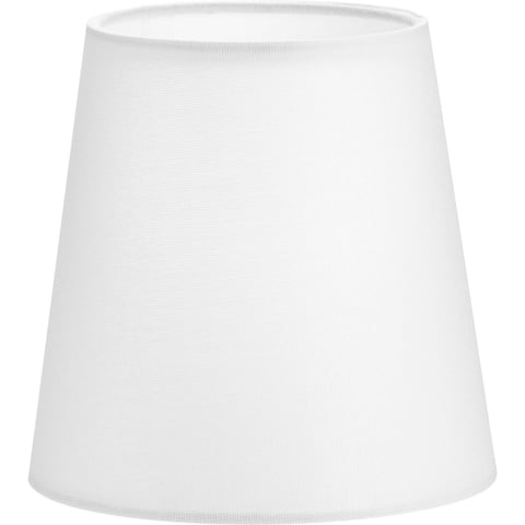Elara Collection White Linen Accessory Tapered Shade - 5.5 in x 5.5 in x 5.5 in