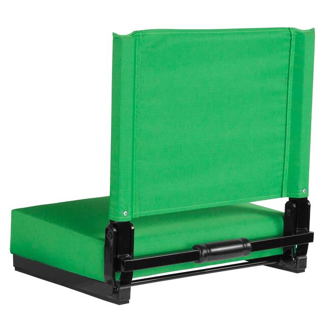 2 Pack 500 lb. Rated Lightweight Stadium Chair-Handle-Padded Seat