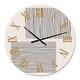 preview thumbnail 2 of 5, Designart 'Minimal Geometric Compostions of Elementary Forms XX' Modern wall clock