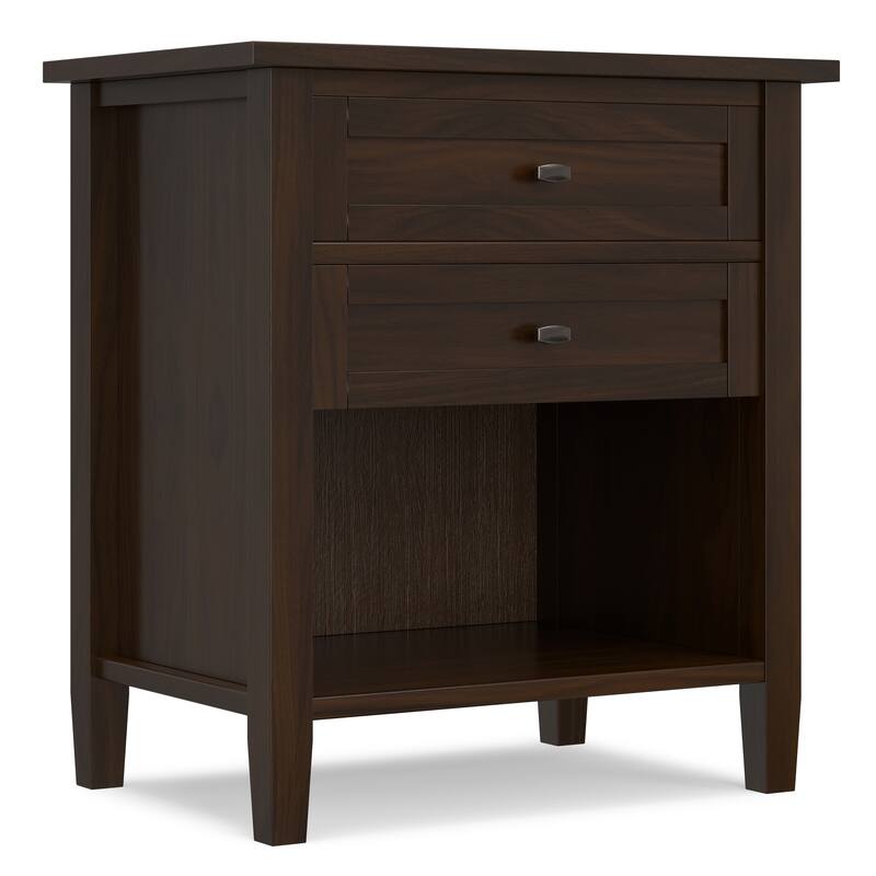 WYNDENHALL Norfolk 24 inch Wide Transitional Bedside Nightstand Table - 24 Inches wide